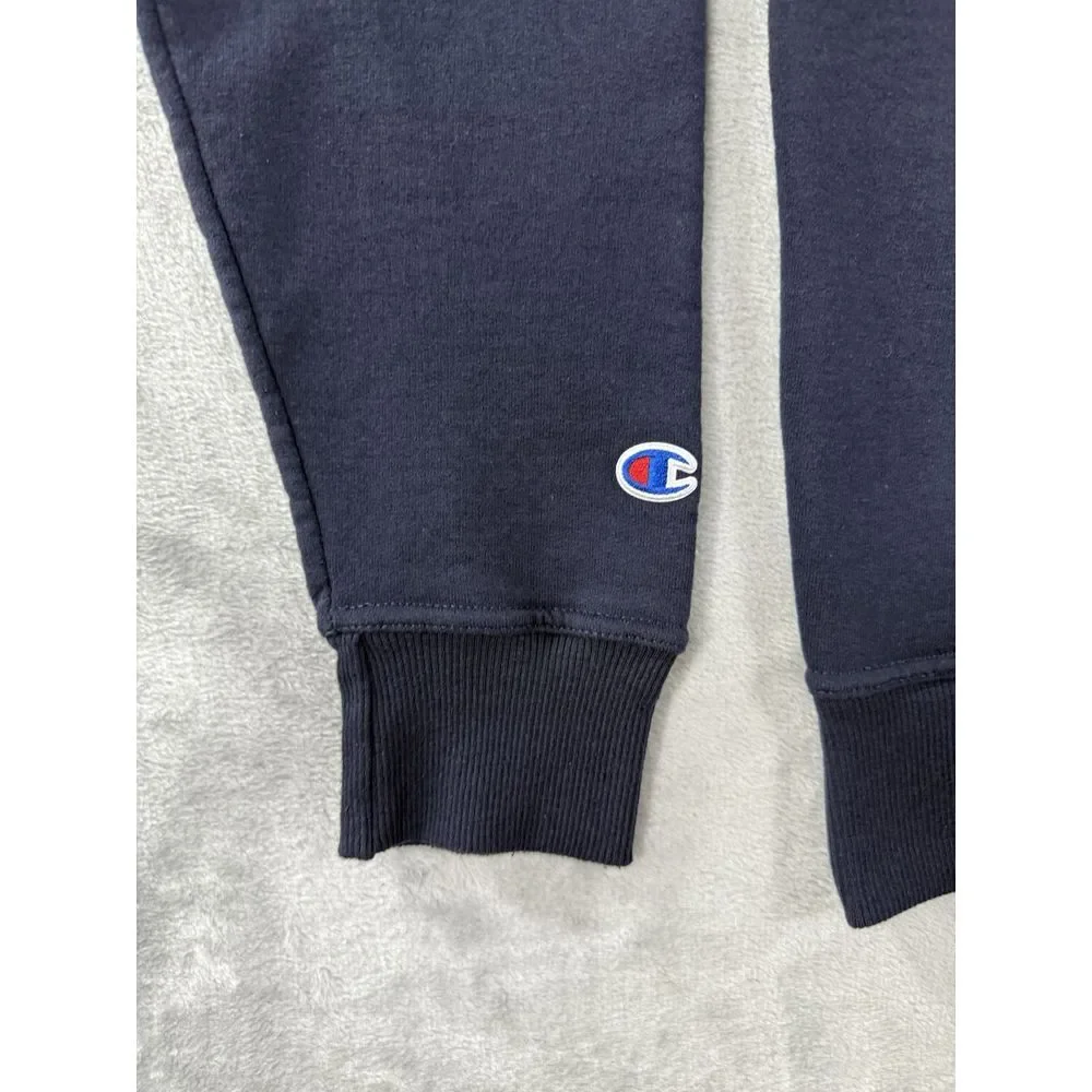 Champion Hoodie Mens Small Blue‎ Spellout Pullover